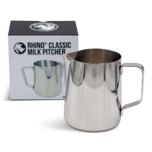 Rhino Classic Milk Pitcher - Black Coffee and Supplies